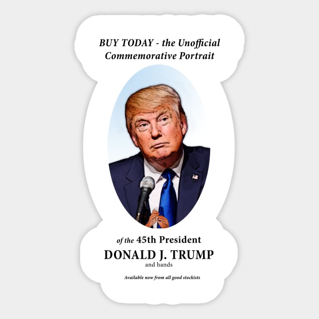 Trump Hands Sticker by edgarcat